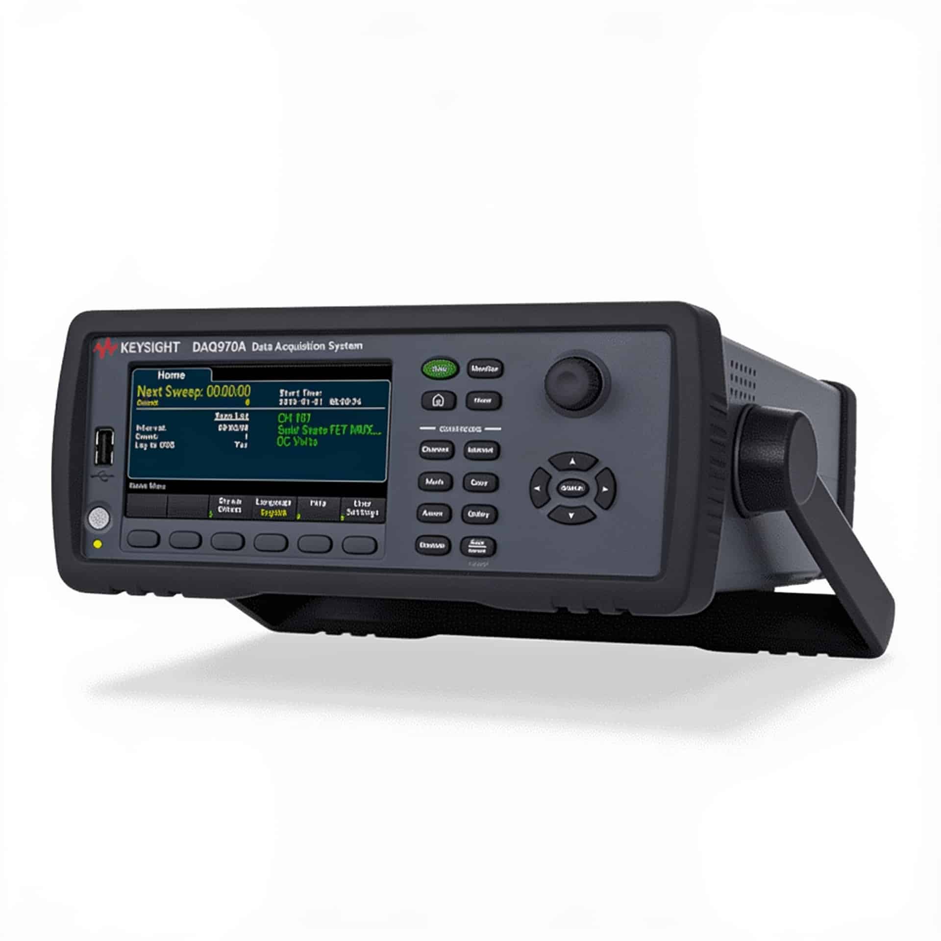Hệ thống thu thập dữ liệu Keysight DAQ970A studio nền trắng