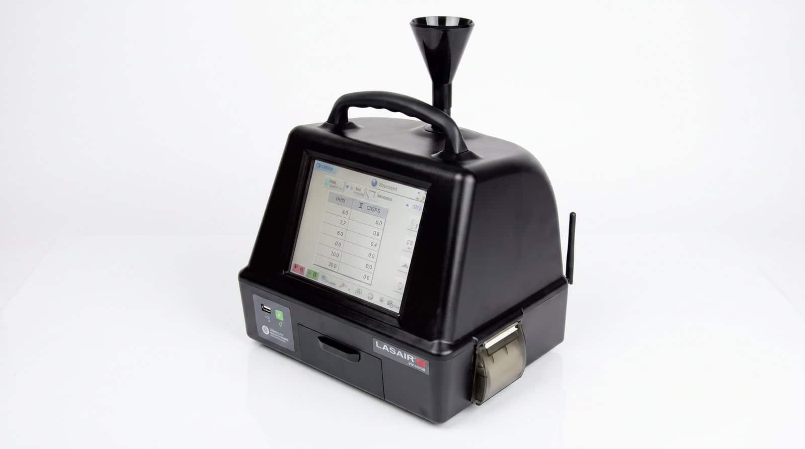 Máy đếm hạt PMS Lasair III 5100 chụp studio nền trắng