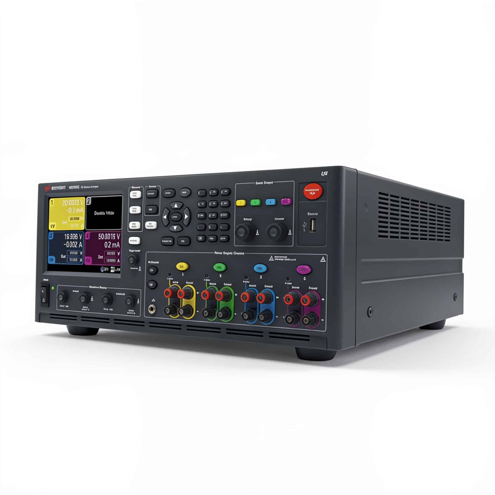 Máy phân tích nguồn DC Keysight N6705C studio nền trắng