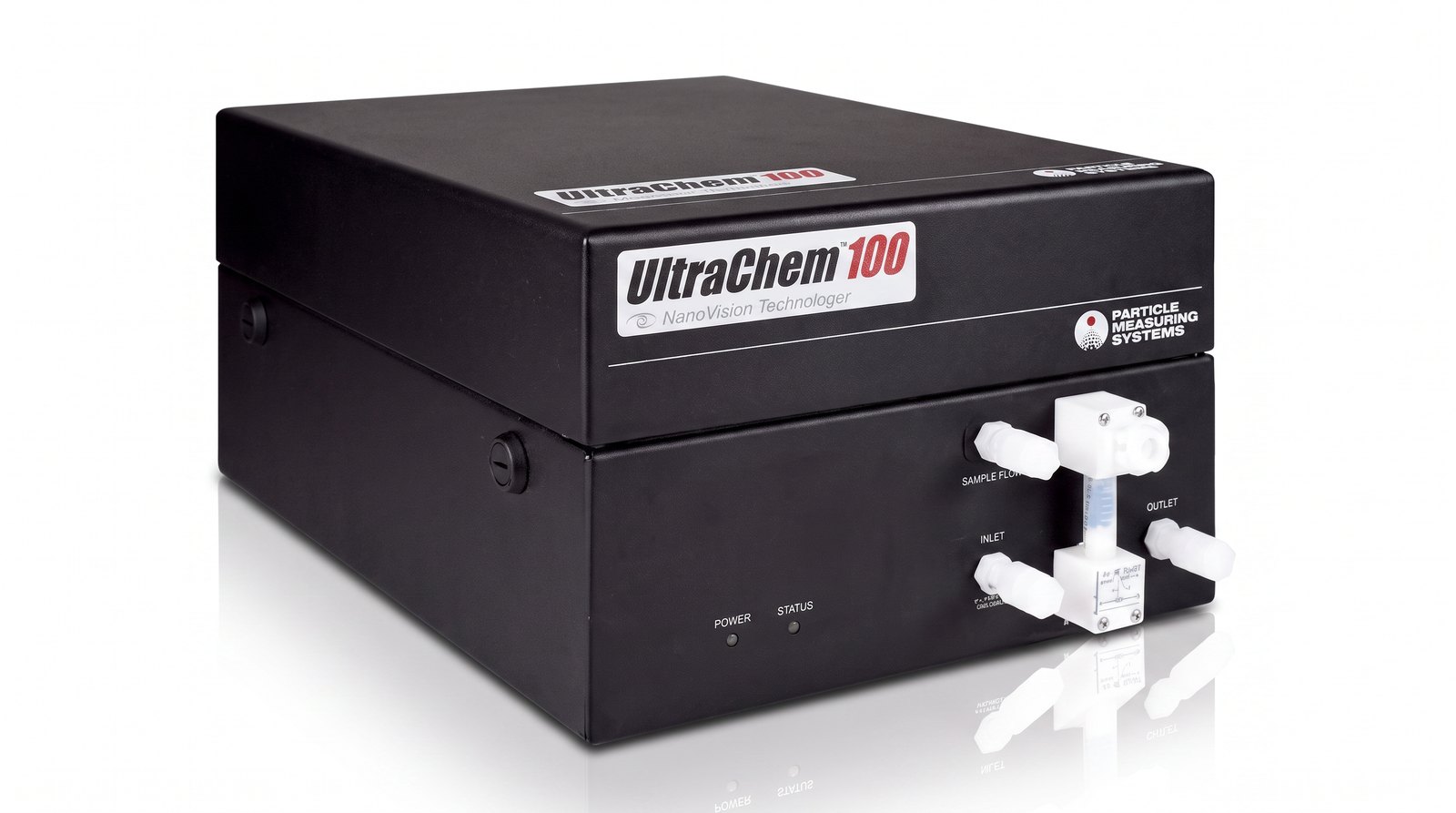 Cảm biến đếm hạt trong hoá chất PMS UltraChem 100 chụp studio nền trắng