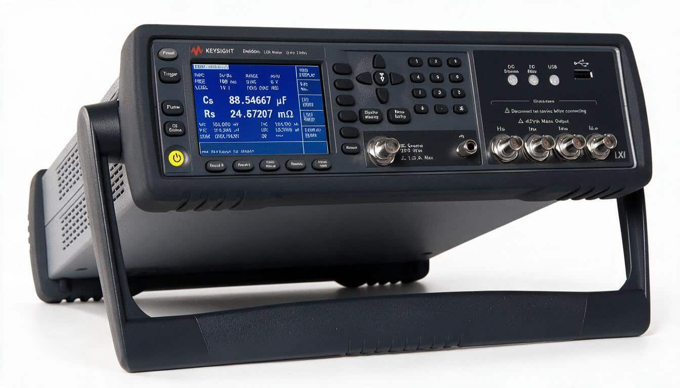 Máy đo LCR Keysight E4980AL studio nền trắng