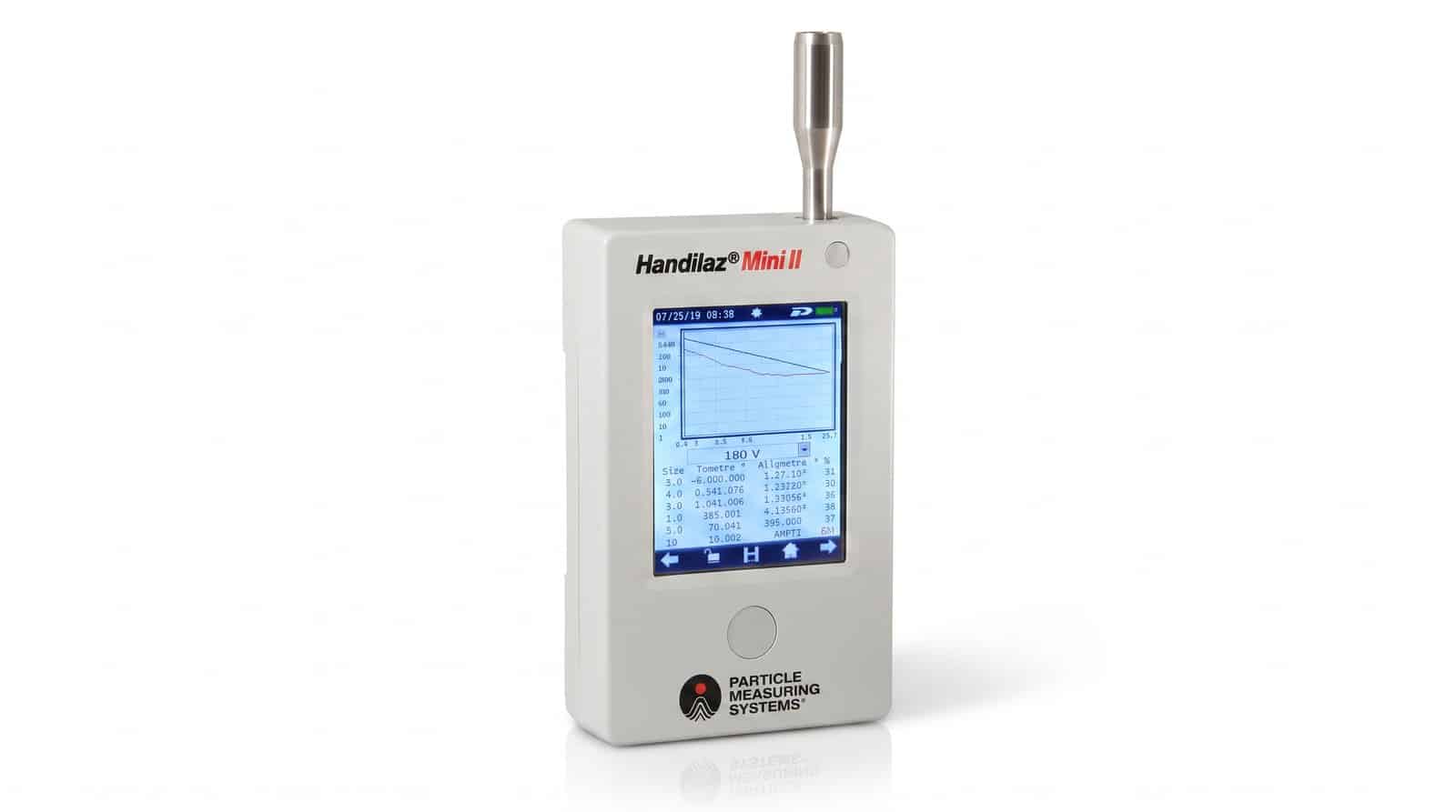 Máy đếm hạt cầm tay PMS Handilaz Mini II — ảnh sản phẩm nền trắng