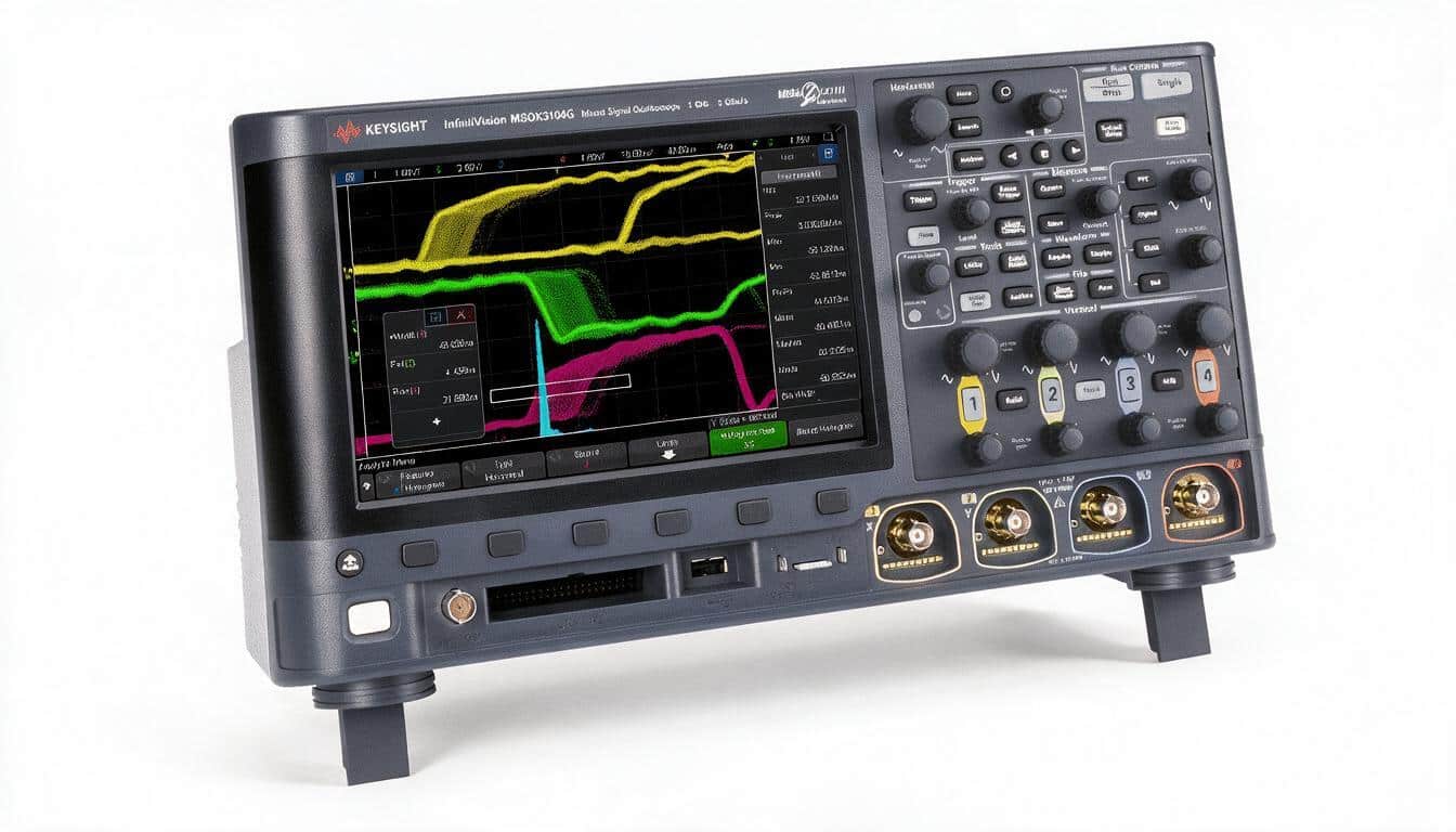 Máy hiện sóng Keysight DSOX3054G 500 MHz 4 kênh studio nền trắng