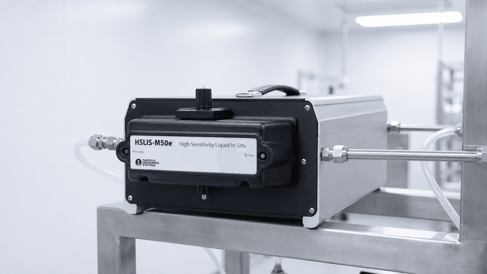 Cảm biến đếm hạt in-situ PMS HSLIS M50e lắp trên đường ống nước siêu tinh khiết trong phòng sạch bán dẫn