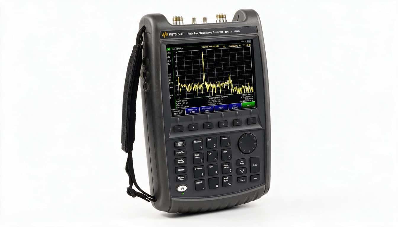 Máy phân tích phổ cầm tay Keysight N9917A FieldFox 18 GHz studio nền trắng