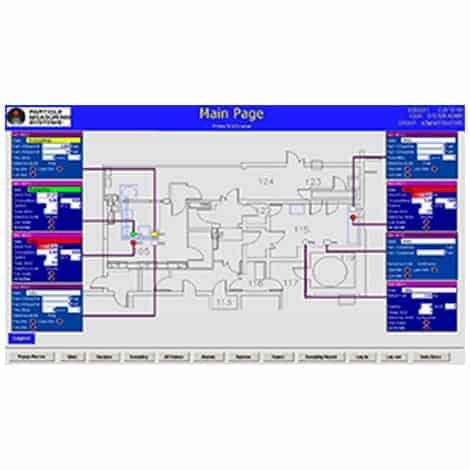 Giao diện phần mềm giám sát môi trường phòng sạch PMS FacilityPro