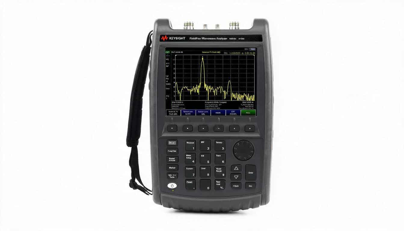 Máy phân tích phổ cầm tay Keysight N9916A FieldFox 14 GHz màn hình chính diện studio