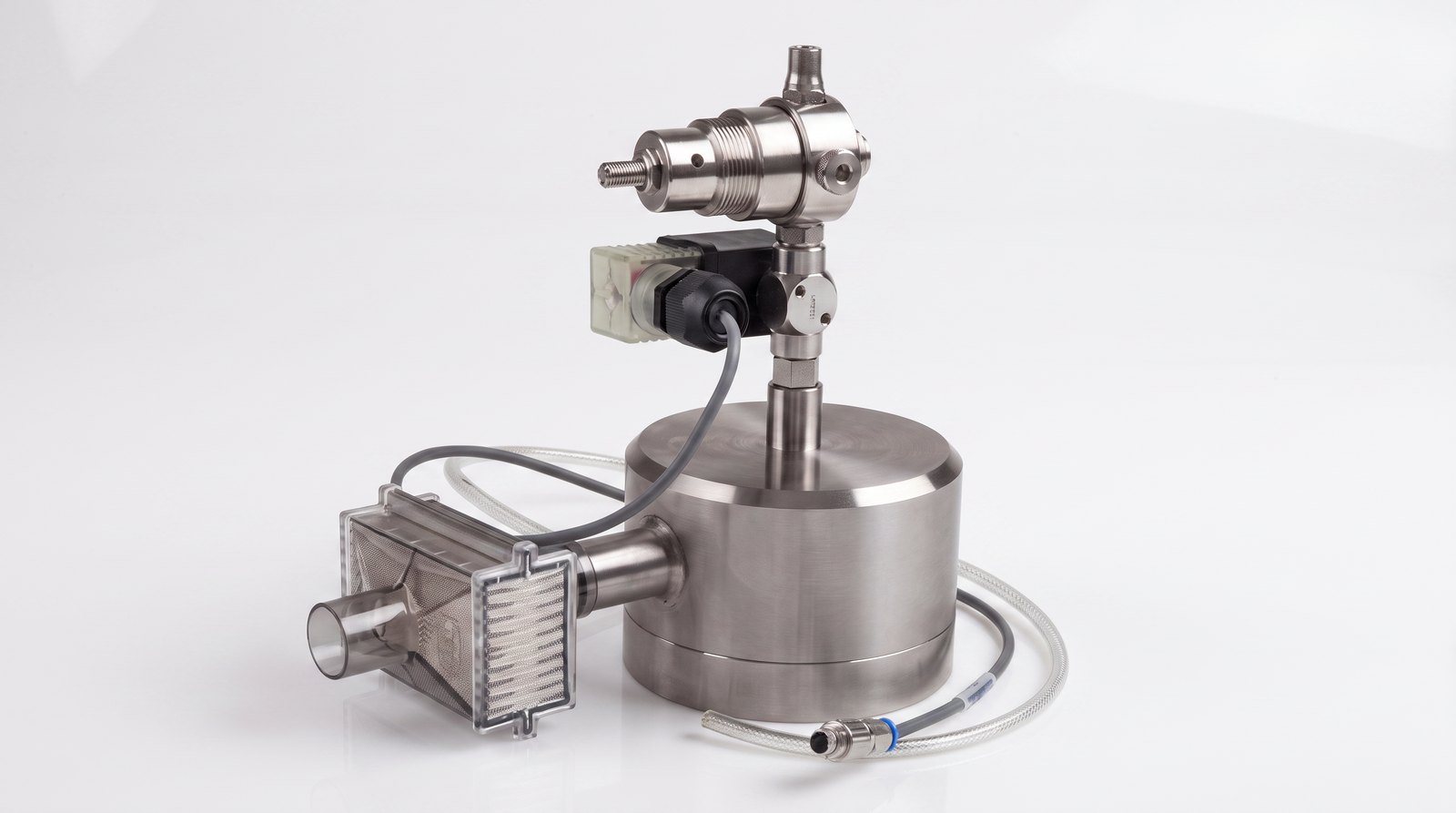 Bộ phụ kiện lấy mẫu khí nén PMS Compressed Gas Kit bằng thép không gỉ với van điều áp, lưới lọc và dây mềm bện