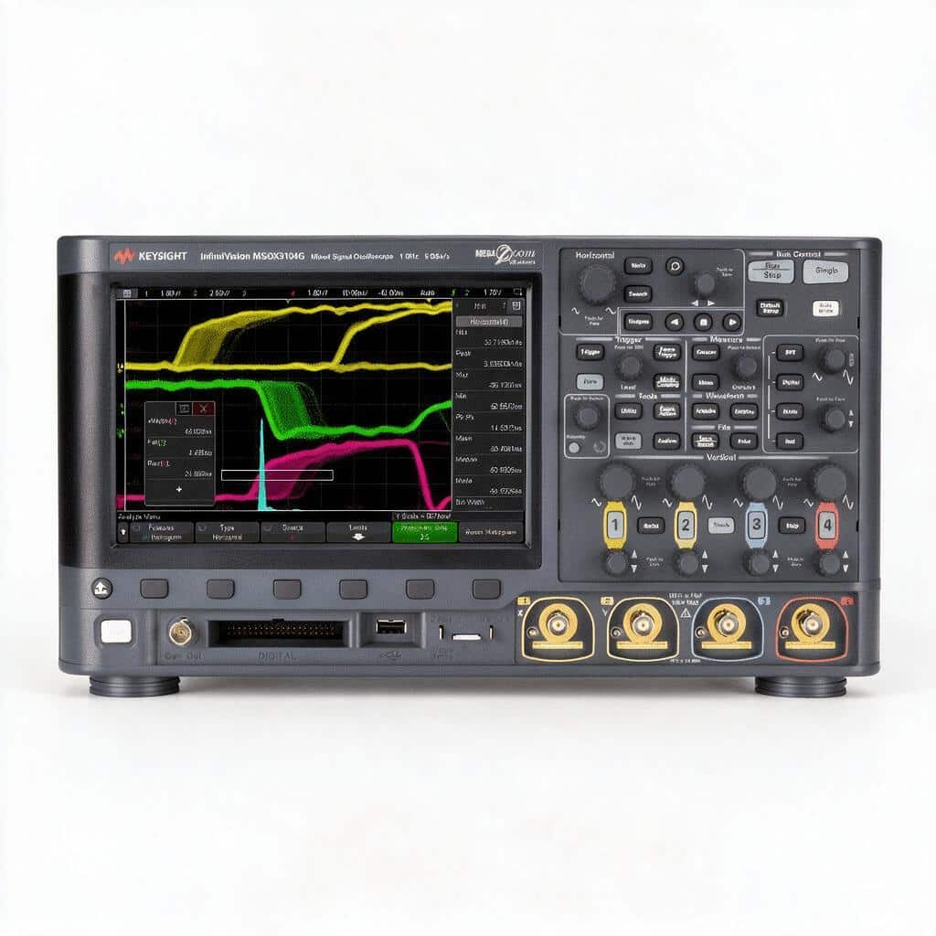 Máy hiện sóng Keysight MSOX3054G 500 MHz 4 kênh analog 16 kênh số studio nền trắng