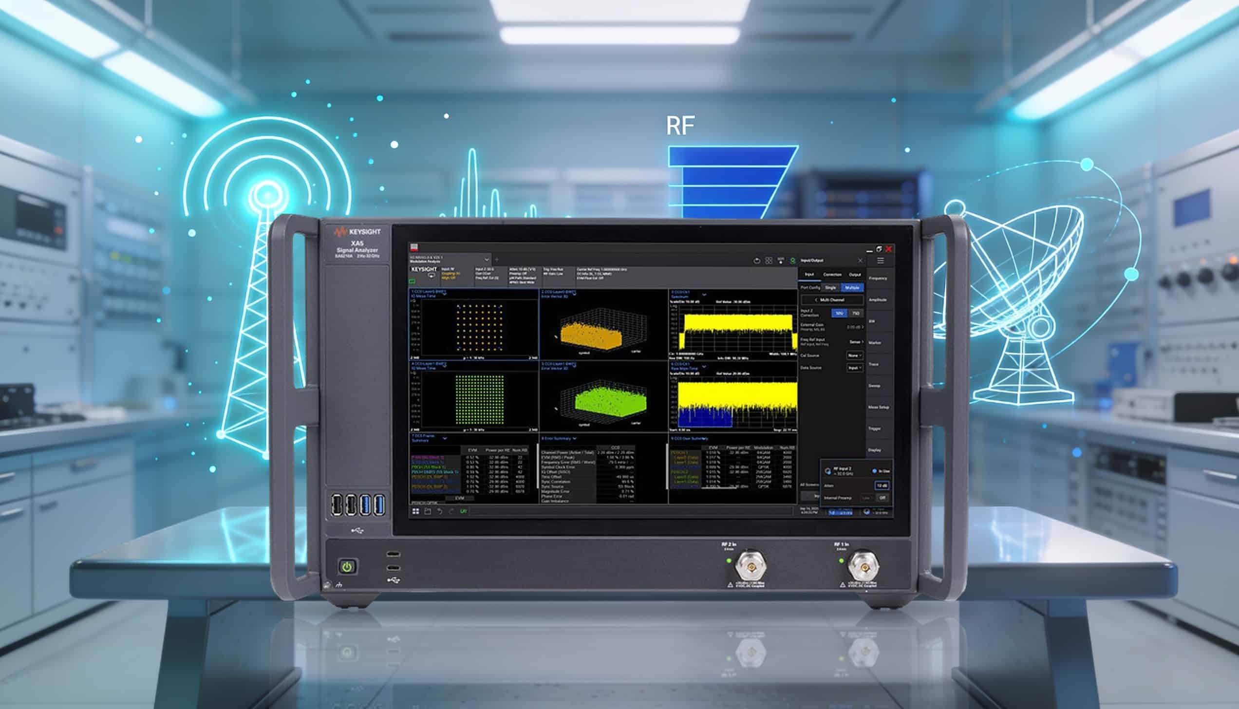 Máy phân tích tín hiệu XA5 Keysight SA6210A với đồ hoạ ứng dụng 5G, UWB, vệ tinh