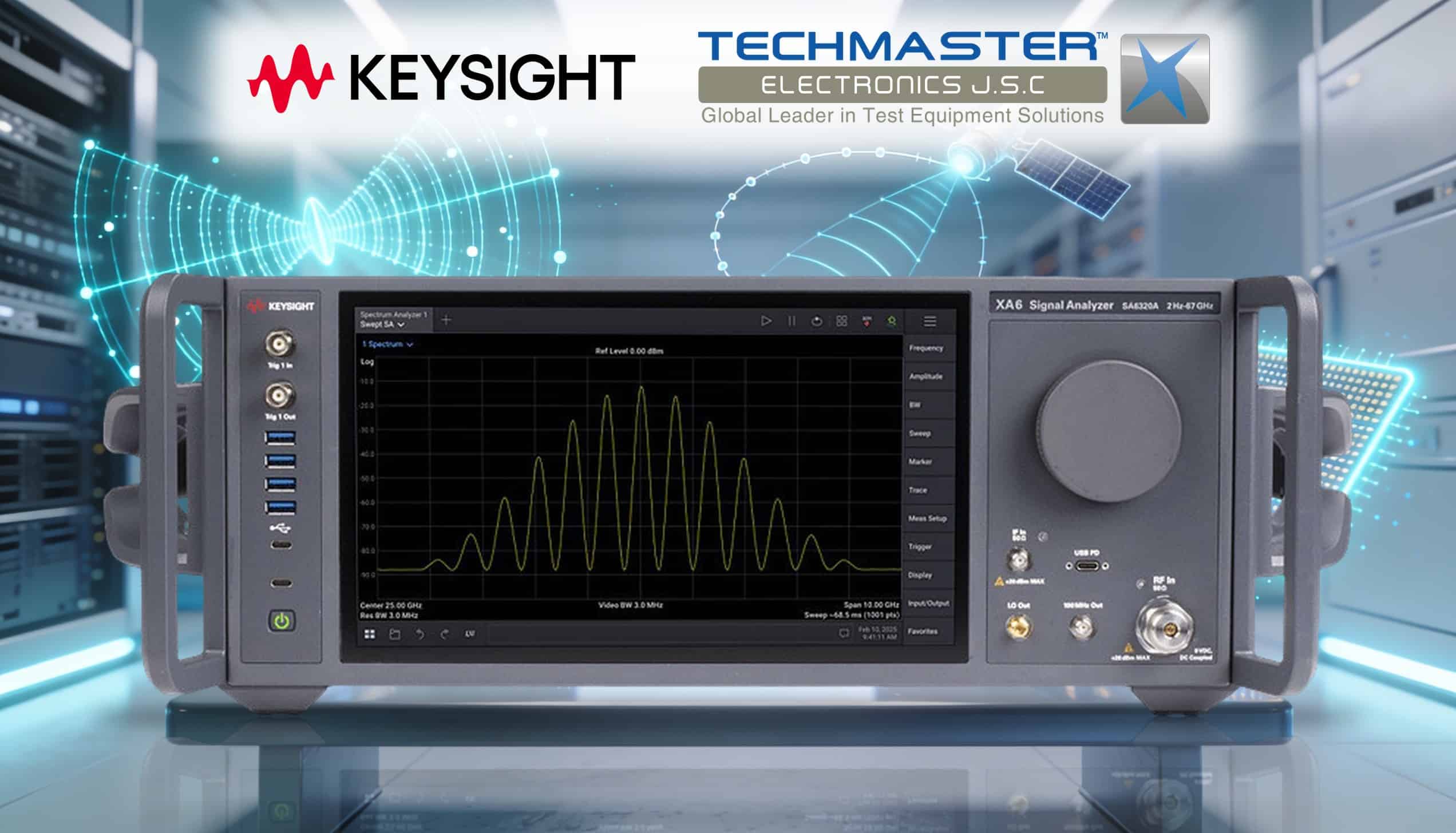 Máy phân tích tín hiệu XA6 Keysight SA6320A — banner Keysight & Techmaster