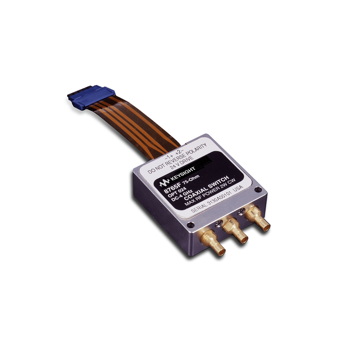 Bộ chuyển mạch đồng trục Keysight 8765F (DC–4 GHz, SPDT, 75 Ω)