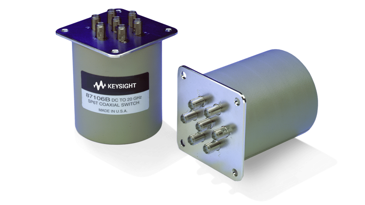 Bộ chuyển mạch đồng trục đa cổng Keysight 87106B (DC to 20 GHz, SP6T Terminated)