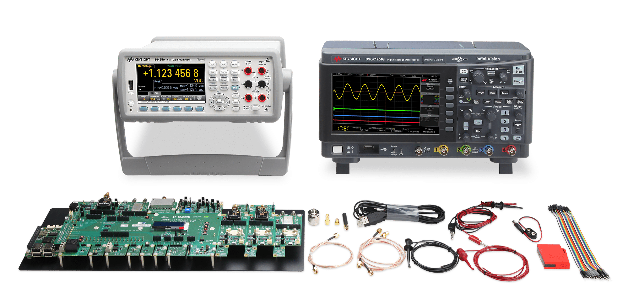Bộ kit học thiết kế hệ thống IoT Keysight U3814A