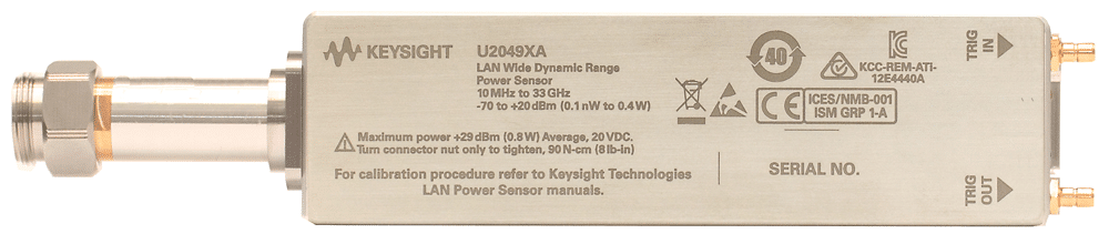 Cảm biến công suất dải động rộng Keysight U2049XA Cảm biến công suất dải động rộng Keysight U2049XA