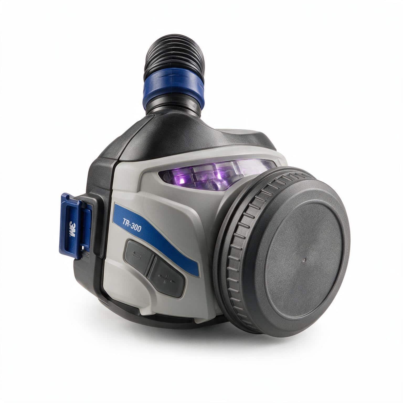 Cụm blower 3M Versaflo TR-300 cận cảnh nút điều khiển