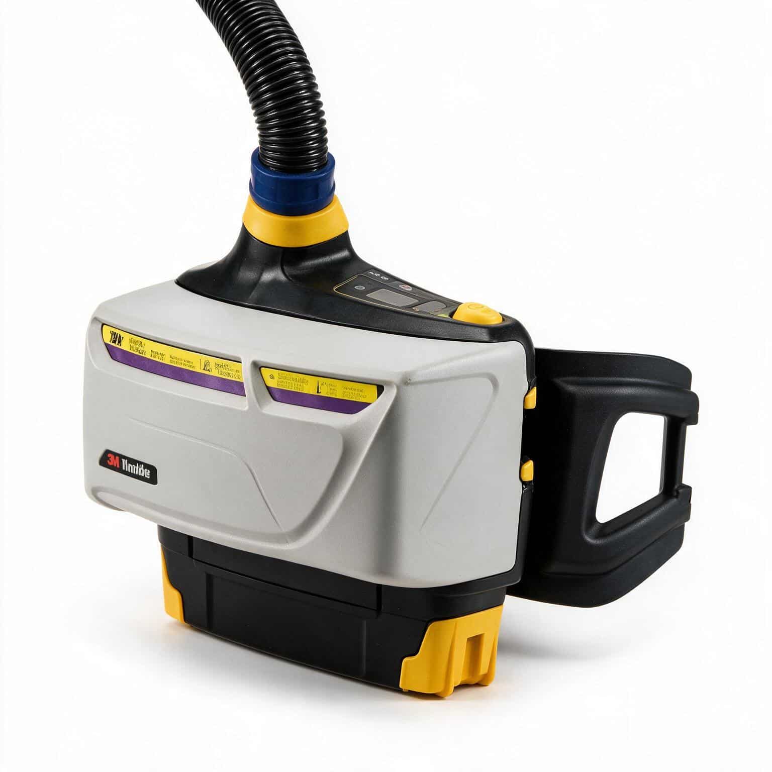 Cụm blower 3M Versaflo TR-800 cận cảnh chi tiết vàng IS