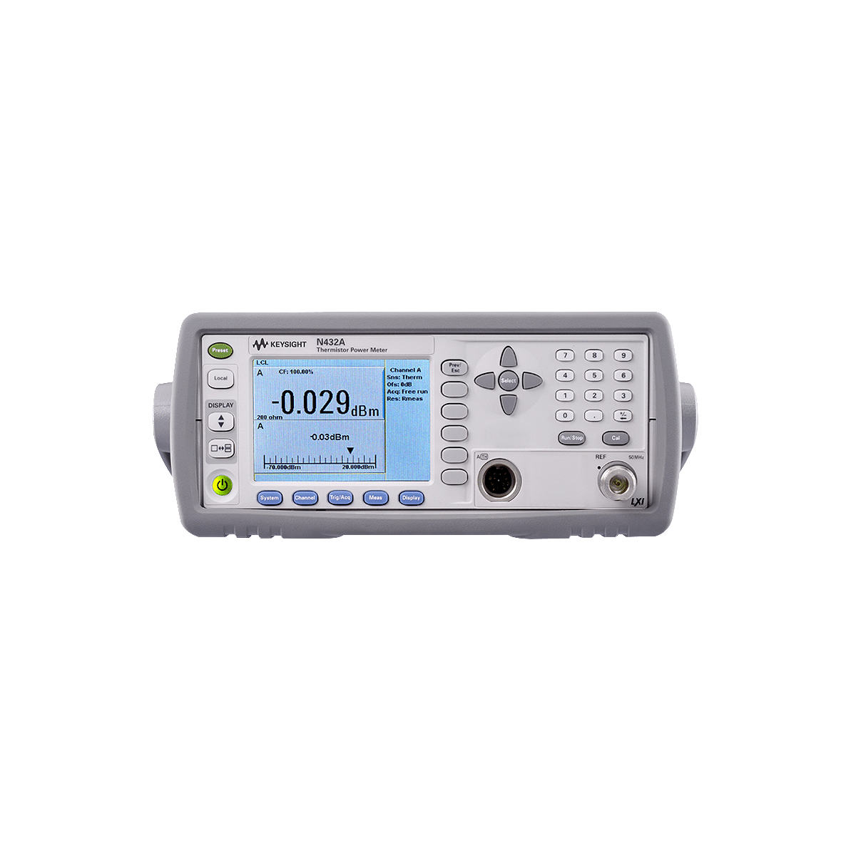 Máy đo công suất sóng RF điện trở nhiệt Keysight N432A (100 kHz~18 GHz; -30 dBm~10 dBm)