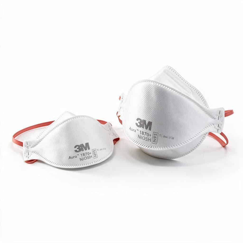 Bộ khẩu trang N95 y tế 3M Aura 1870+ cấp phát theo ca làm việc
