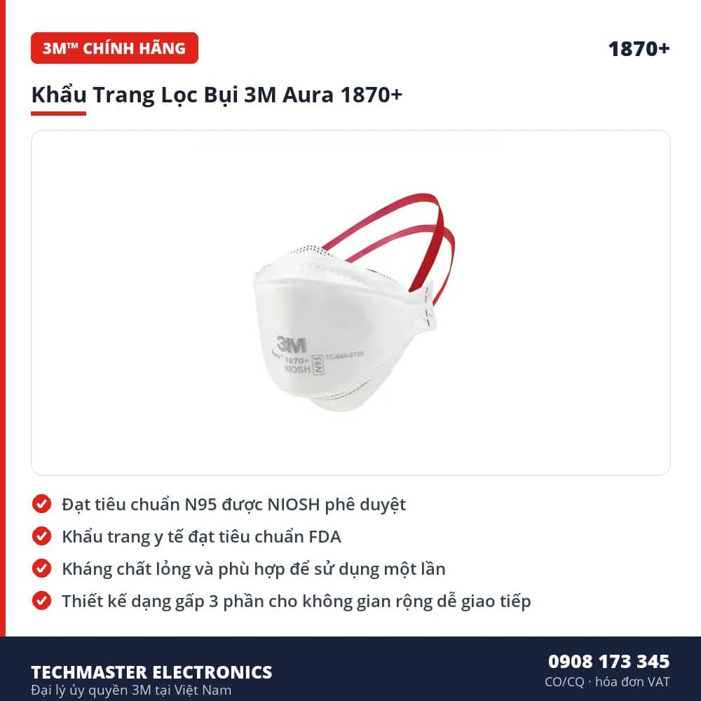 khau-trang-loc-bui-3m-aura-1870-dac-diem Khẩu Trang Lọc Bụi 3M Aura 1870+ – đặc điểm & thông số chính