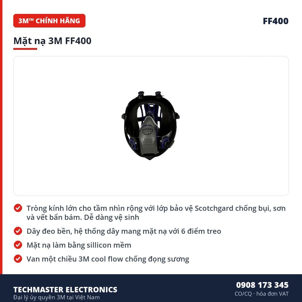 mat-na-3m-ff400-dac-diem Mặt nạ 3M FF400 – đặc điểm & thông số chính