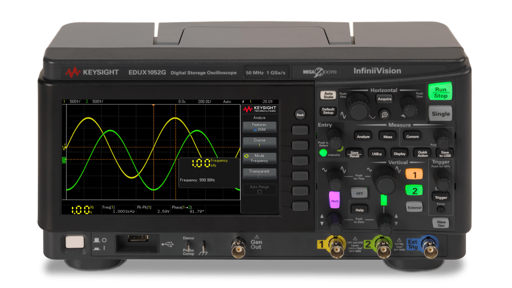 Máy hiện sóng giáo dục Keysight EDUX1002G Máy hiện sóng giáo dục Keysight EDUX1002G