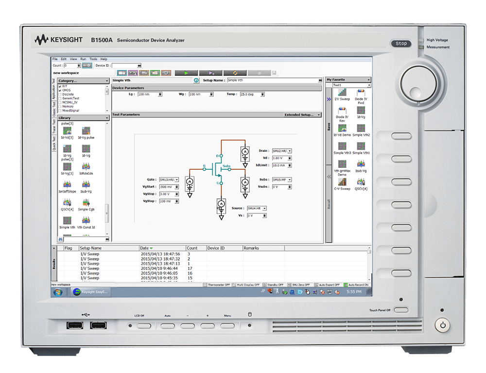 Máy phân tích tham số bán dẫn chính xác Keysight 4156C