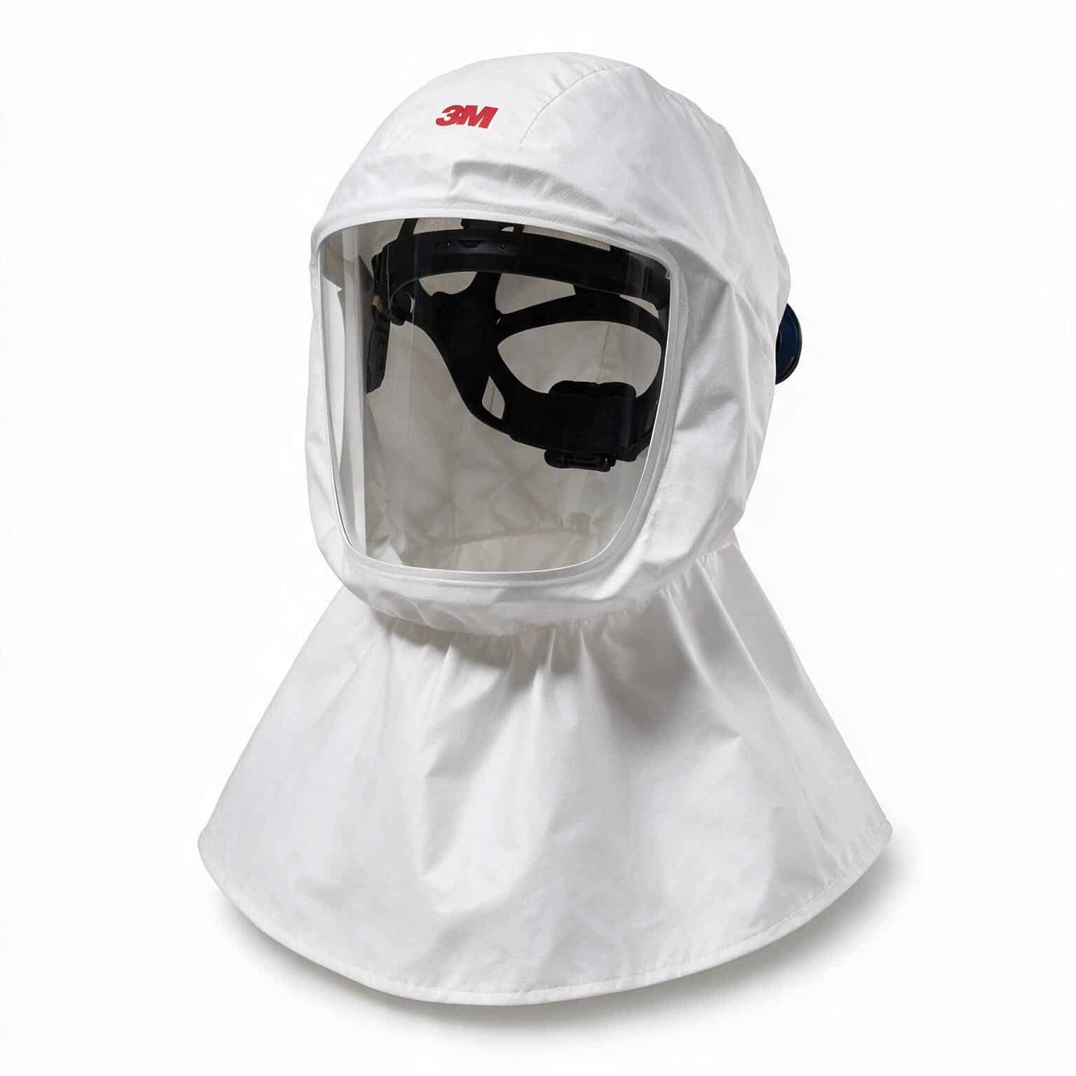 Mũ trùm 3M Versaflo S-657 thiết kế hai lớp shroud phủ đầu cổ vai