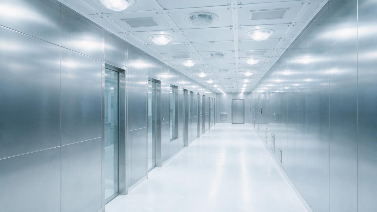 Hành lang phòng sạch dược phẩm đạt chuẩn ISO 14644