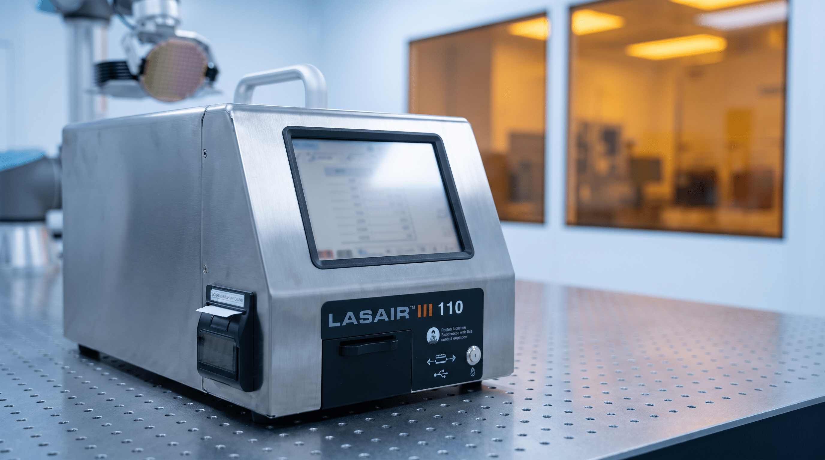 Máy đếm hạt PMS Lasair III 110 trong nhà máy bán dẫn