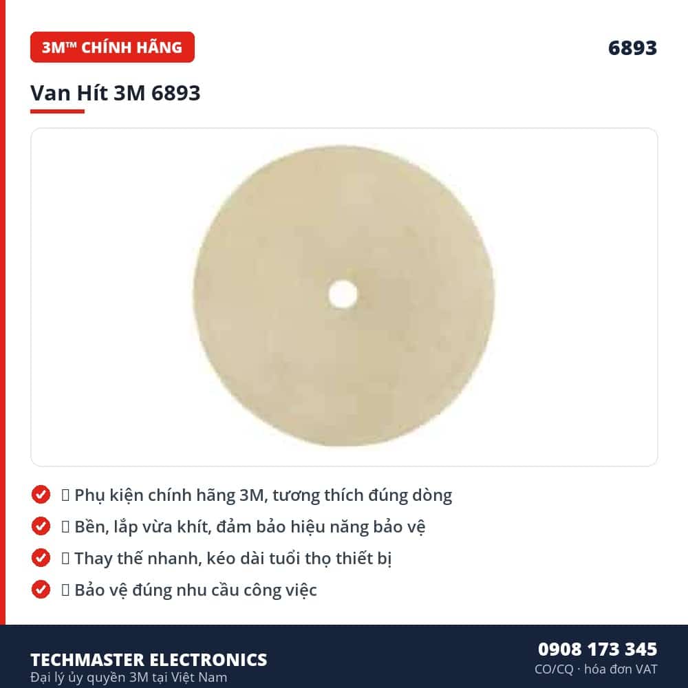 Van Hít 3M 6893 – đặc điểm & thông số chính
