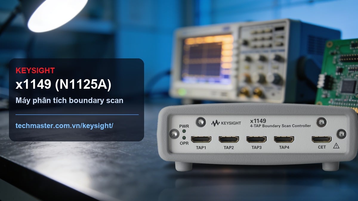 Máy phân tích boundary scan Keysight x1149 N1125A đặt trên bàn lab điện tử cao cấp - Techmaster nhà phân phối Keysight Việt Nam