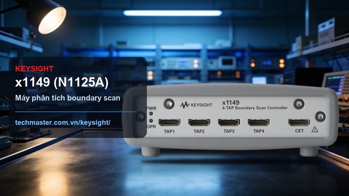 Máy phân tích boundary scan Keysight x1149 N1125A trên bàn lab điện tử - Techmaster nhà phân phối Keysight Việt Nam