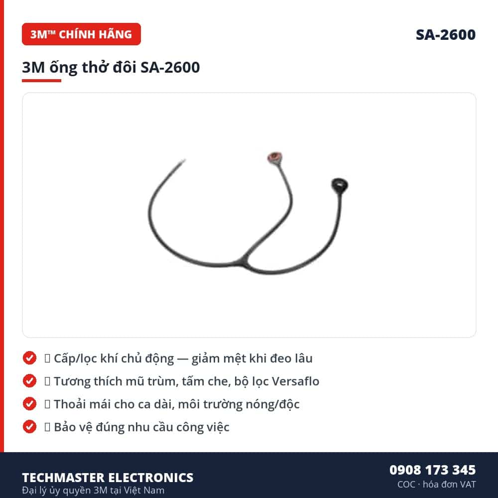 3M ống thở đôi SA-2600 – đặc điểm & thông số chính