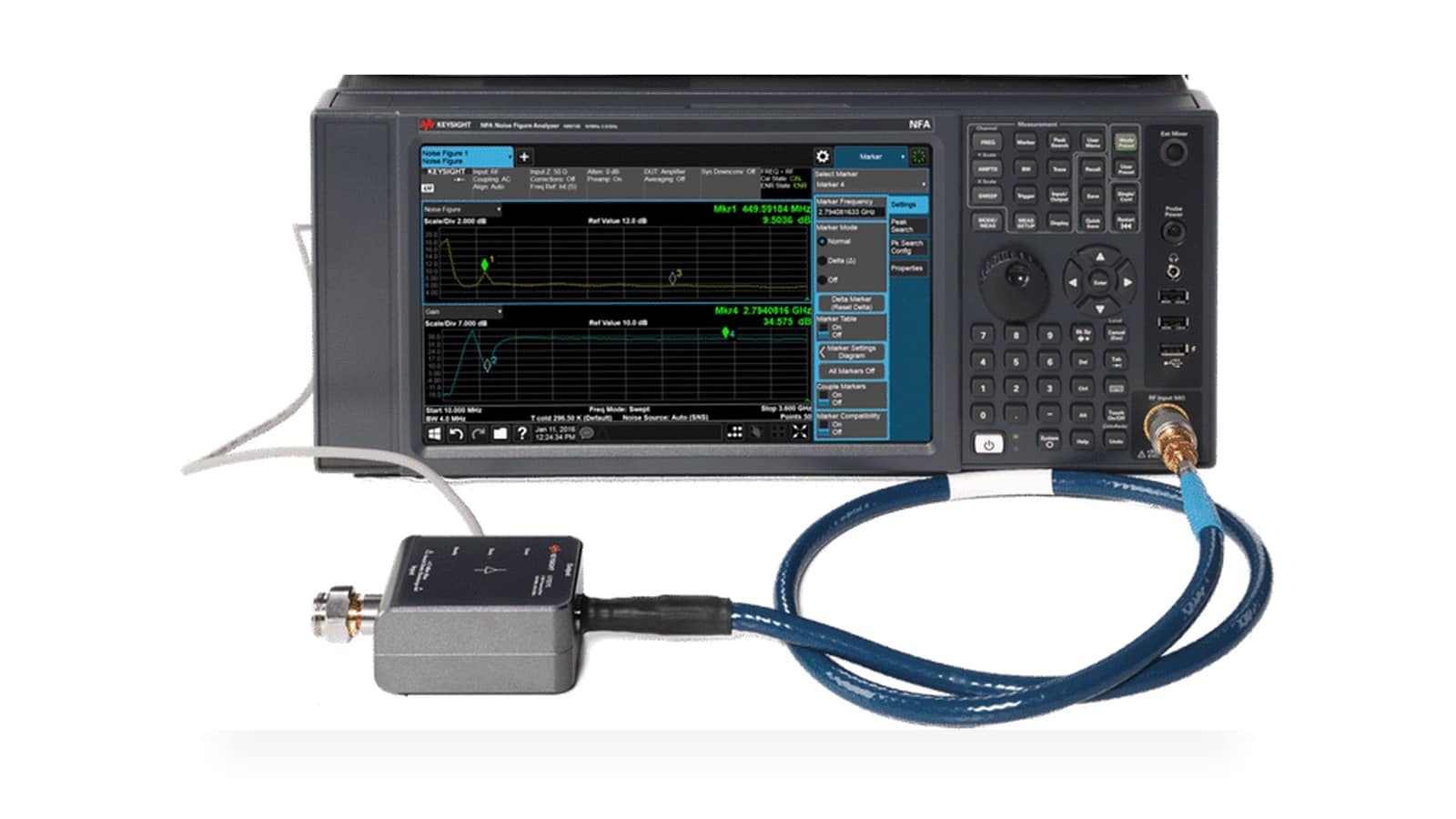 Đo noise figure với máy phân tích hệ số tạp âm NFA Keysight N8975A và nguồn tạp âm