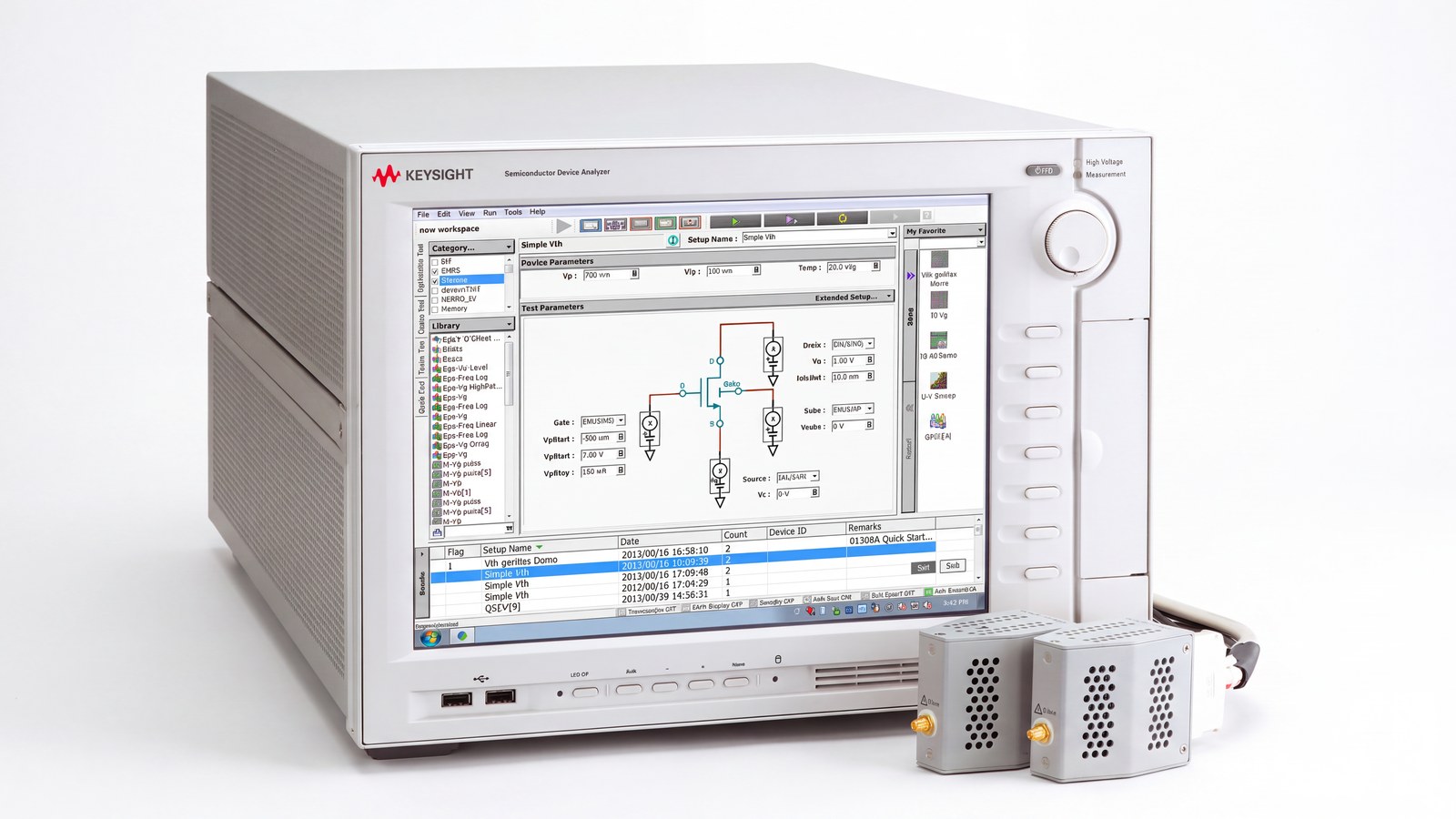 Máy phân tích linh kiện bán dẫn Keysight B1500A dùng cho phép đo I-V xung bằng mô-đun MCSMU