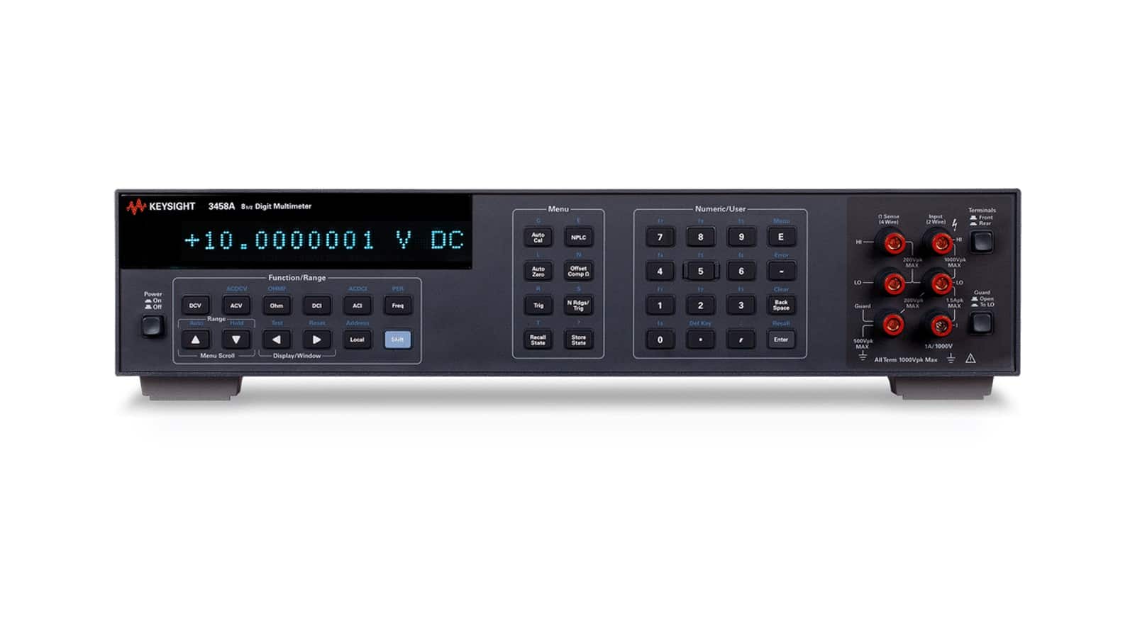 Đồng hồ vạn năng để bàn Keysight 3458A 8 chữ số rưỡi hiển thị +10,0000001 V DC, có phím Auto Cal, NPLC và cụm đầu nối Guard