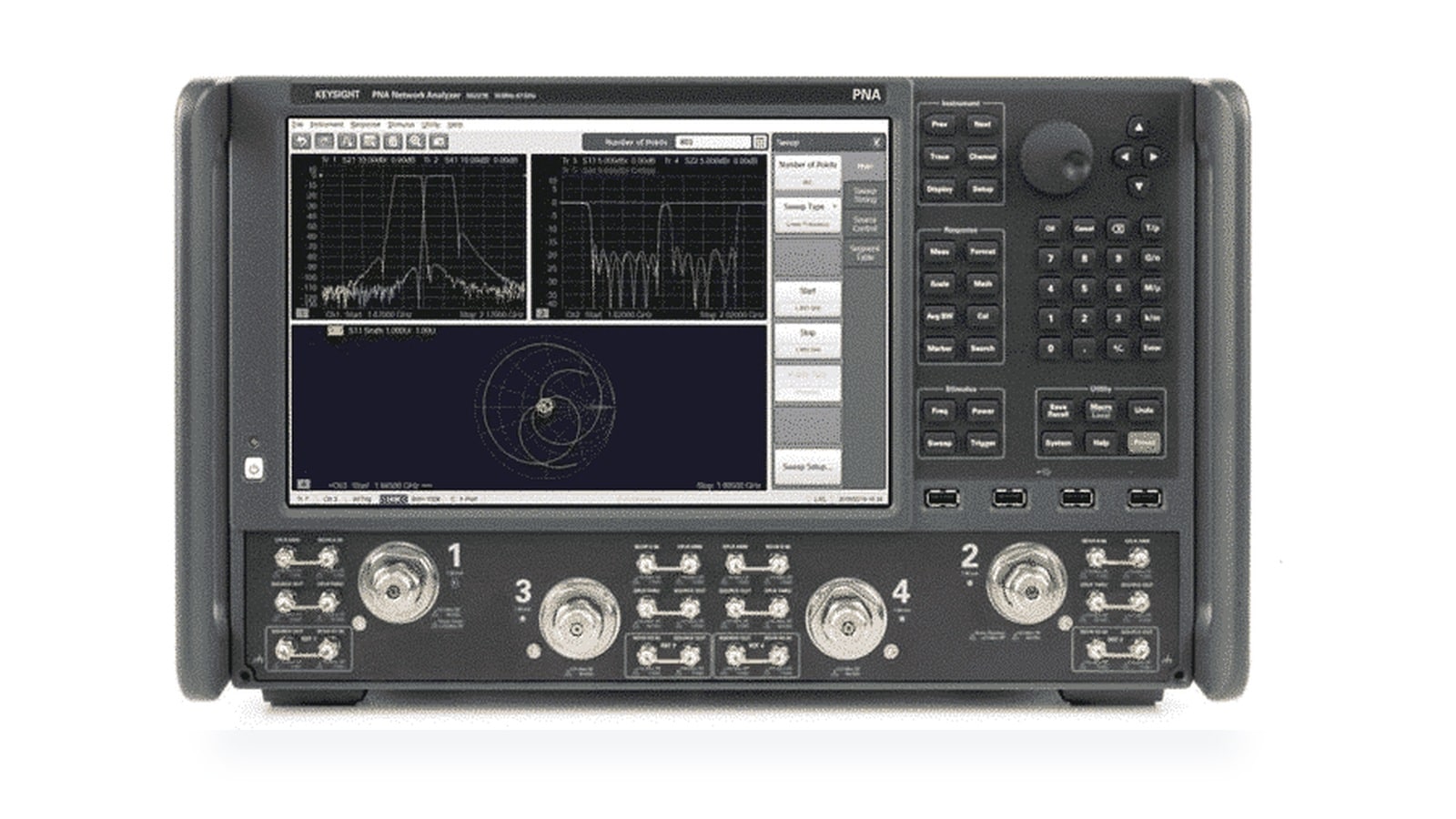 Máy phân tích mạng dòng PNA Keysight dùng kiểm chứng thiết kế MMIC