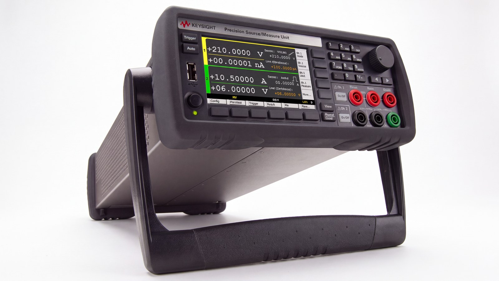 Nguồn-đo SMU Keysight B2902B dùng để đo điện trở tiếp xúc bằng cấu trúc TLM