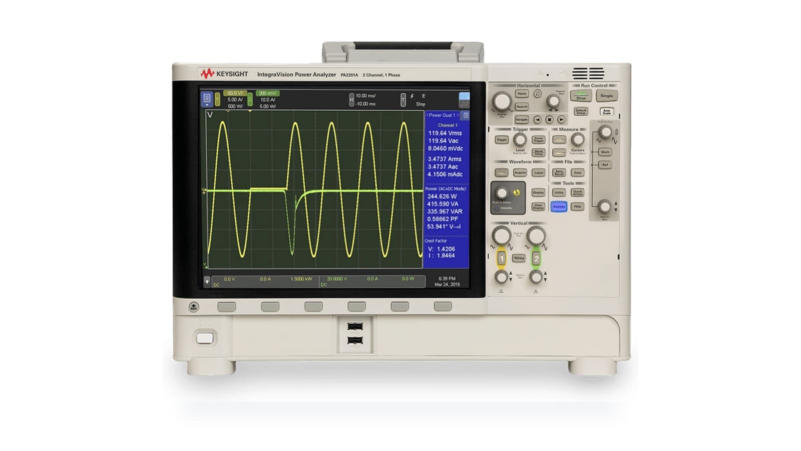 Máy phân tích công suất IntegraVision Keysight PA2201A dùng khi đo kiểm sạc xe điện phía AC