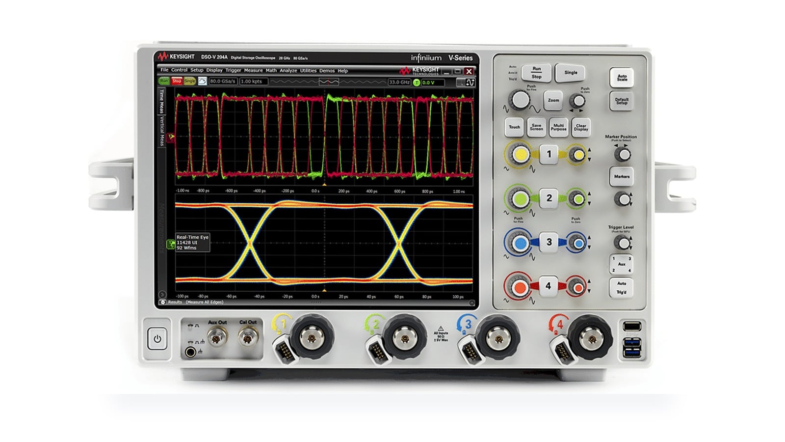 Máy hiện sóng Infiniium V-Series Keysight dùng cho kiểm thử USB4 và DisplayPort lớp vật lý