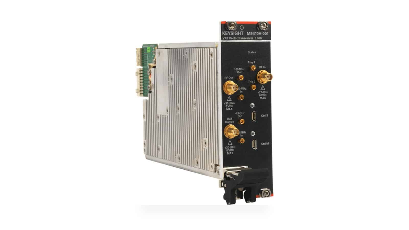 Bộ thu-phát vector VXT PXIe Keysight M9410A-001 6 GHz, tích hợp máy phát và máy phân tích, có ngõ tham chiếu 100 MHz In/Out và hai ngõ Trig