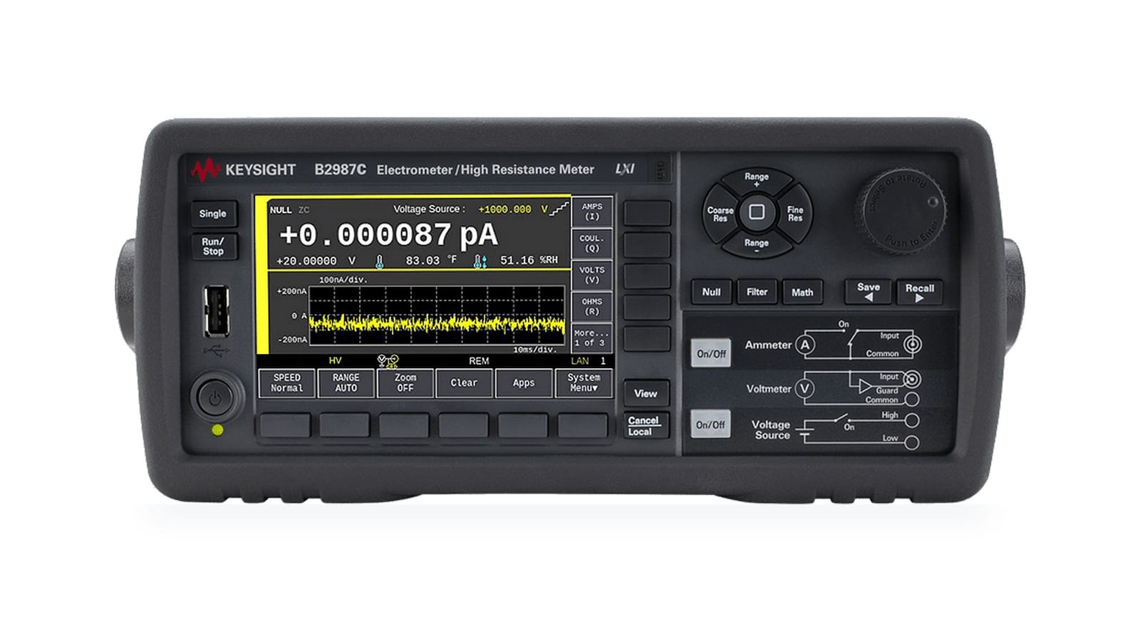 Điện kế đo điện trở cao Keysight B2987C dùng đo dòng rò cao thế