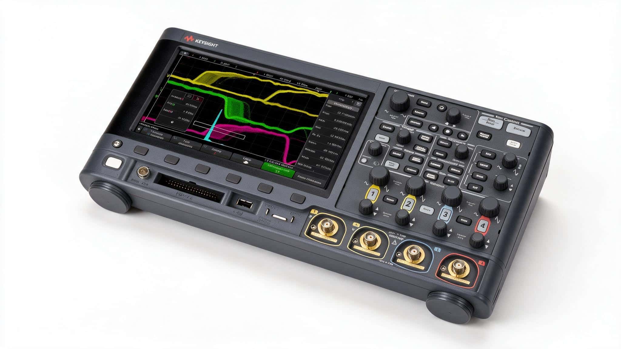 Máy hiện sóng Keysight MSOX3054G 4 kênh nhìn từ trên cao ảnh studio nền trắng