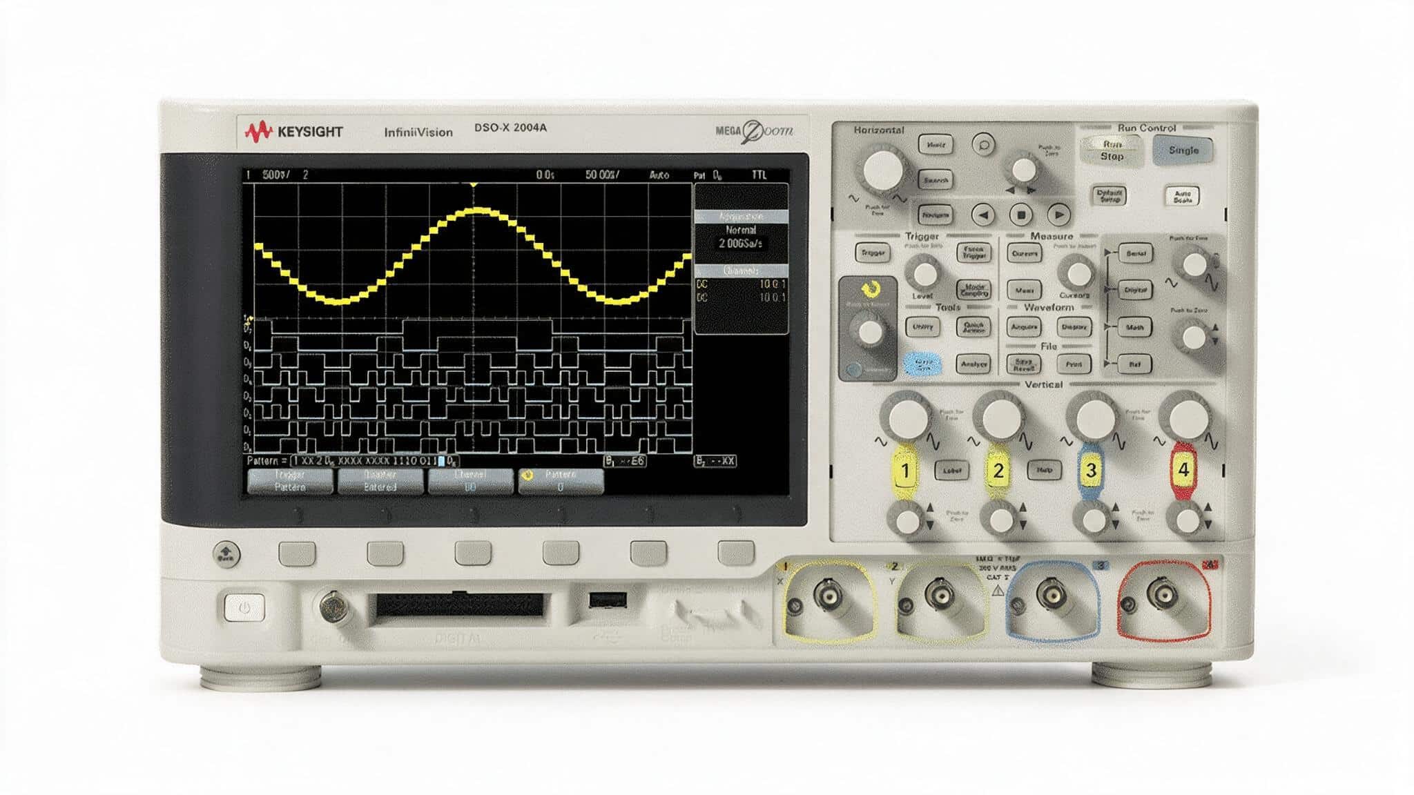 Máy hiện sóng Keysight DSOX2004A 70 MHz 4 kênh chính diện ảnh studio nền trắng