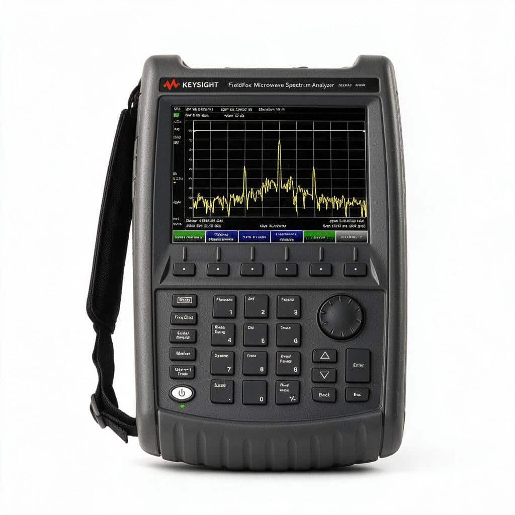 Máy phân tích phổ cầm tay FieldFox Keysight N9935A 9 GHz chính diện ảnh studio nền trắng