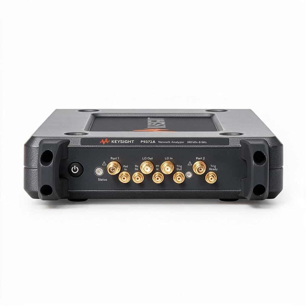 Máy phân tích mạng vector USB Keysight P9372A 300 kHz 9 GHz chính diện ảnh studio nền trắng