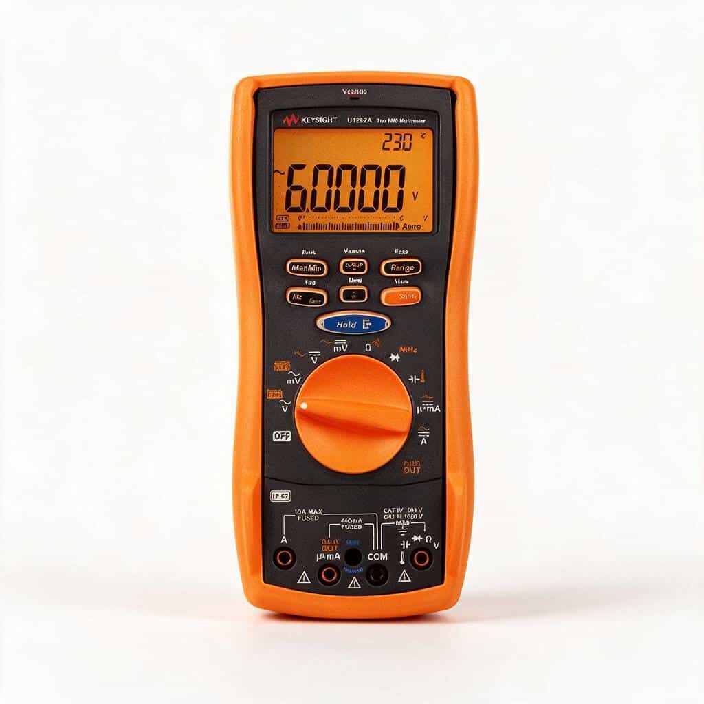 Đồng hồ vạn năng cầm tay Keysight U1282A True RMS 60000 count chính diện ảnh studio nền trắng