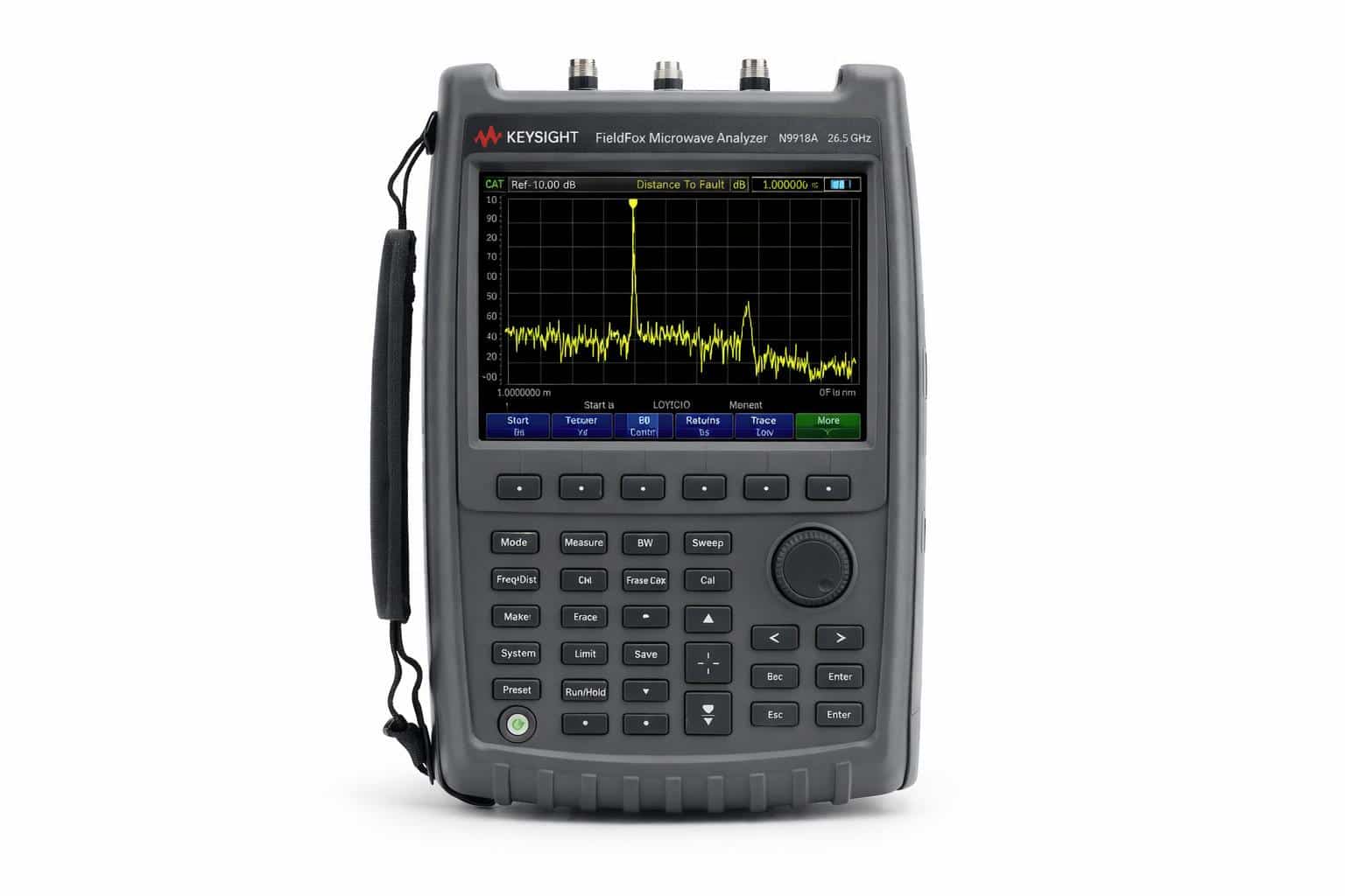 Máy phân tích phổ cầm tay Keysight N9918A FieldFox 26,5 GHz chính diện ảnh studio nền trắng