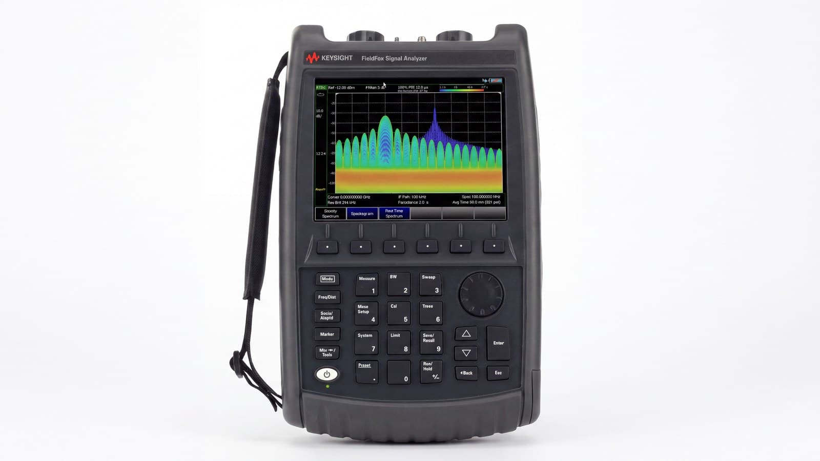 Máy phân tích vi sóng cầm tay Keysight N9918B FieldFox 26,5 GHz chính diện ảnh studio nền trắng
